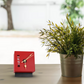 Modern Block Table Clock with Number Cutouts