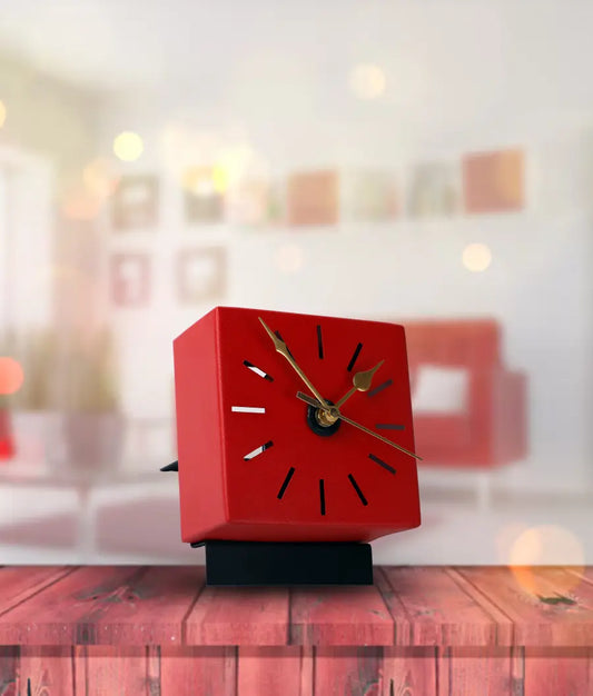 Matte Cube Table Clock