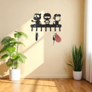 Cartoon Trio Character Wall Key Hanger
