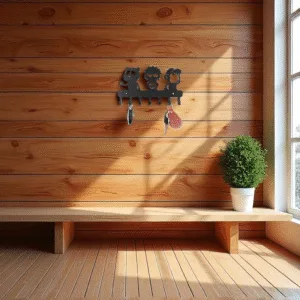 Cartoon Trio Character Wall Key Hanger