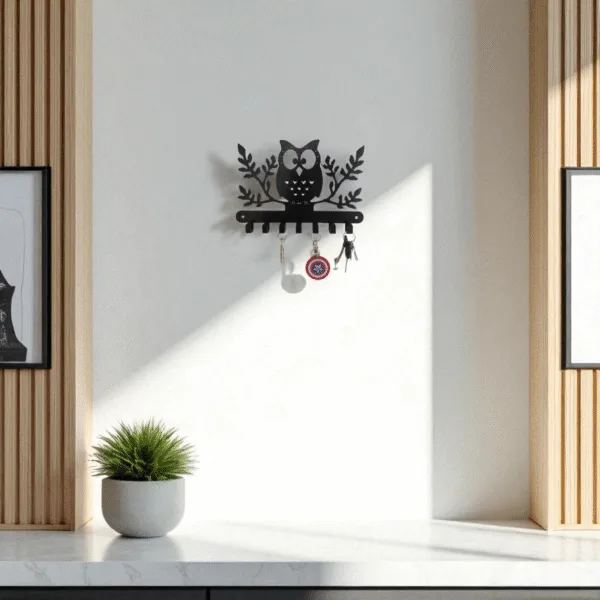 Forest Owl Wall Key Hanger - Image 3