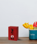 Modern Rectangular Table Clock with Bold Number 6