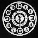 OrbitEdge Classic Metal Wall Clock – 20 Dual Ring Design
