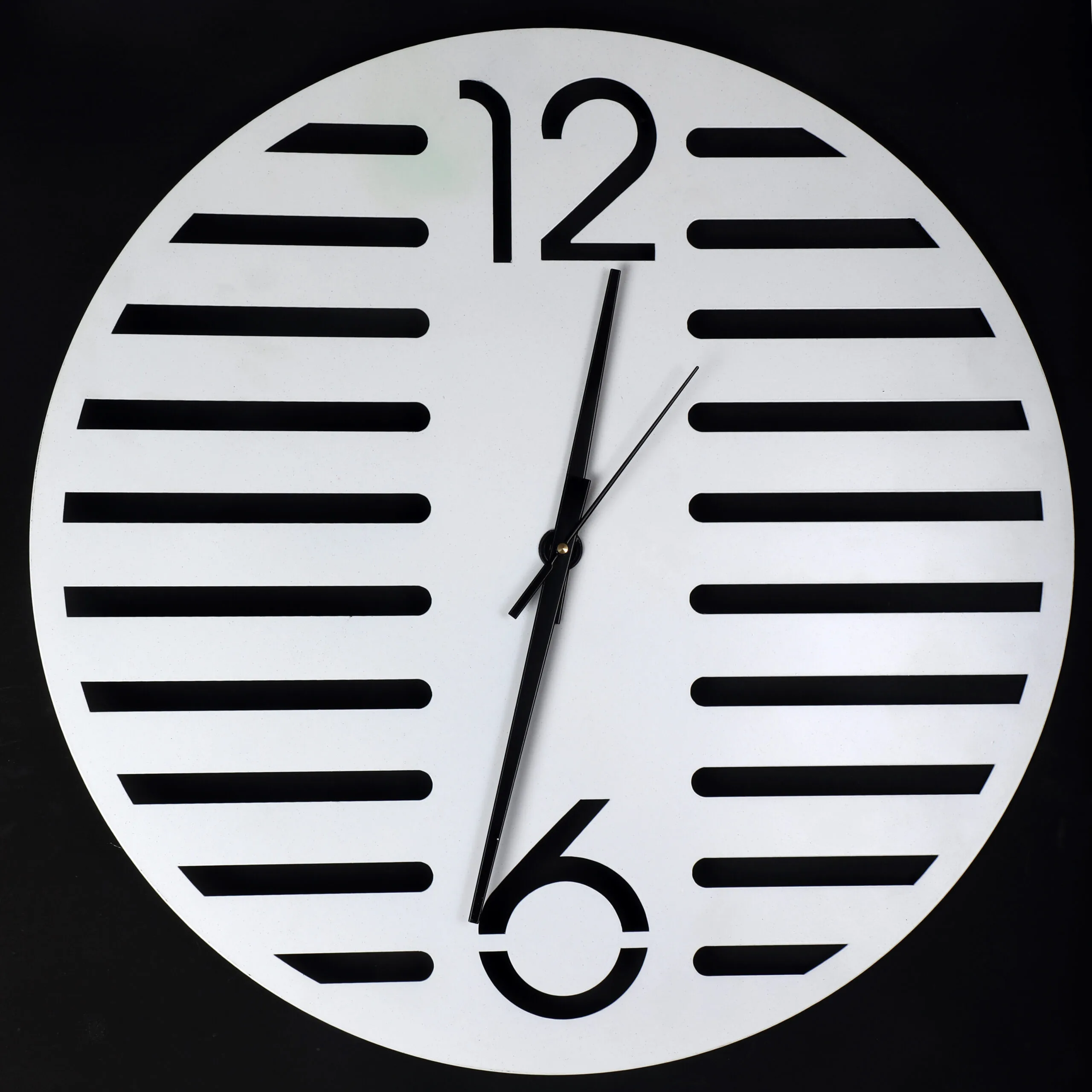 ShadowStripe Modern Wall Clock - image 10