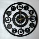 OrbitEdge Classic Metal Wall Clock – 20 Dual Ring Design