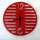 ShadowStripe Modern Wall Clock – Minimalist Slatted Design