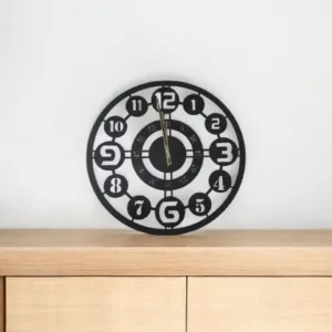 OrbitEdge Classic Metal Wall Clock – 20 Dual Ring Design