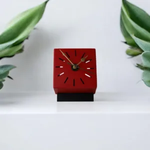 Matte Cube Table Clock