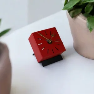 Matte Cube Table Clock