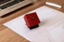 Matte Cube Table Clock