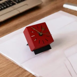 Matte Cube Table Clock