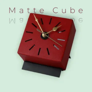 Matte Cube Table Clock