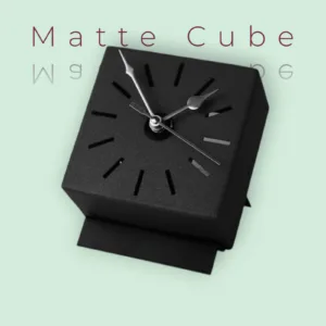 Matte Cube Table Clock