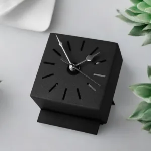 Matte Cube Table Clock