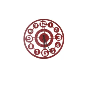 OrbitEdge Classic Metal Wall Clock – 20 Dual Ring Design