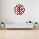 OrbitEdge Classic Metal Wall Clock – 20 Dual Ring Design