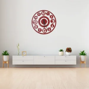 OrbitEdge Classic Metal Wall Clock – 20 Dual Ring Design