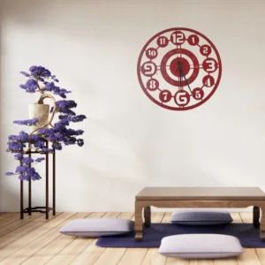 OrbitEdge Classic Metal Wall Clock – 20 Dual Ring Design