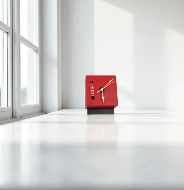 Teal Quadrant Cube Table Clock - Image 6