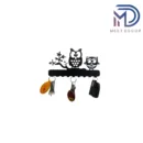 Owl Metal Key Holder – 25cm x 13cm, 9 Hooks