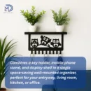 OwlKey 9 – Sleek Wall Organizer with Mobile Dock