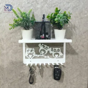 OwlKey 9 – Sleek Wall Organizer with Mobile Dock