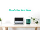 Teal Quadrant Cube Table Clock